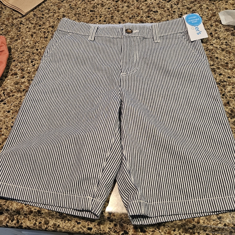 Carter's Navy and White Striped Pants